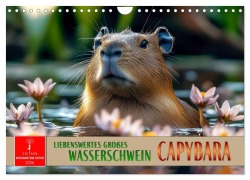 Cover-Bild zum Titel 'Capybara - liebenswertes großes Wasserschwein (Wandkalender 2026 DIN A4 quer), CALVENDO Monatskalender' von 'Peter Roder'