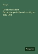 Cover-Bild zum Titel 'Die österreichische Beobachtungs-Station auf Jan Mayen 1882-1883' von 'Anonym'