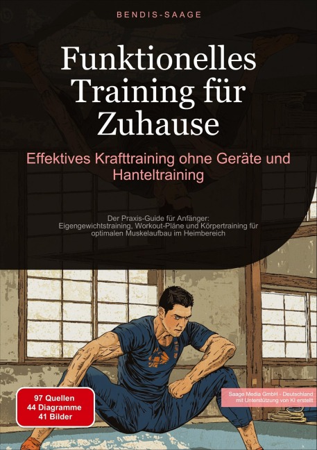 Funktionelles Training für Zuhause: Effektives Krafttraining ohne Geräte und Hanteltraining - Bendis A. I. Saage - Deutschland