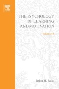 Cover-Bild zum Titel 'The Psychology of Learning and Motivation' von ''