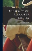 Cover-Bild zum Titel 'Address by Mr. Alexander Dimitry' von 'Alexander Dimitry'