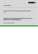Cover-Bild zum Titel 'Präventive und therapeutische Effekte einer obst- und gemüsereichen Ernährungsweise' von 'Sven-David Müller'