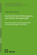 Cover-Bild zum Titel 'Bauturbo für den Wohnungsbau und weitere Neuregelungen' von ''