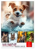 Hunde Lieblinge (Wandkalender 2025 DIN A2 hoch), CALVENDO Monatskalender - Peter Roder