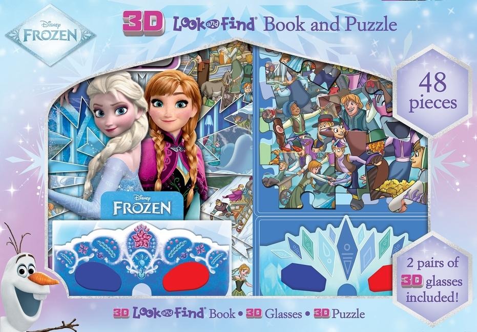 Disney Frozen: 3D Look and Find Book and Puzzle - Pi Kids