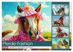 Cover-Bild zum Titel 'Pferde-Fashion. Modische Highlights auf Hufen (Wandkalender 2026 DIN A2 quer), CALVENDO Monatskalender' von 'Rose Hurley'