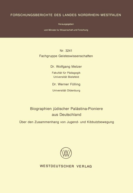 Biographien jüdischer Palästina-Pioniere aus Deutschland - Wolfgang Melzer