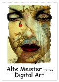 Alte Meister treffen Digital Art (Wandkalender 2025 DIN A2 hoch), CALVENDO Monatskalender - Gabi Hampe