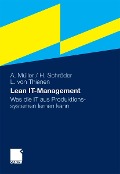 Cover-Bild zum Titel 'Lean IT-Management' von 'Arno Müller, Hinrich Schröder, Lars Thienen'