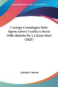 Catalogo Cronologico Delle Opere; Lettere Familiari; Storia Della Malattia Per La Quale Mori (1823) - Antonio Canova