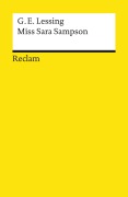 Cover-Bild zum Titel 'Miss Sara Sampson' von 'Gotthold Ephraim Lessing'