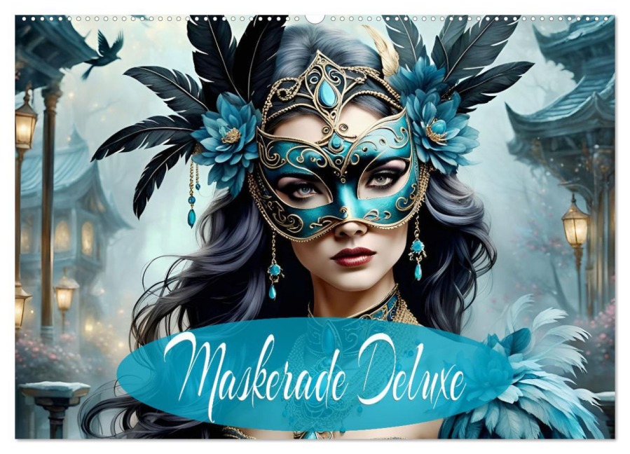Maskerade Deluxe (Wandkalender 2026 DIN A2 quer), CALVENDO Monatskalender - Dusanka Djeric