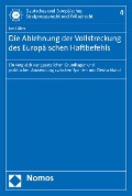 Cover-Bild zum Titel 'Die Ablehnung der Vollstreckung des Europäischen Haftbefehls' von 'Jan Löber'