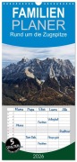 Cover-Bild zum Titel 'Familienplaner 2026 - Rund um die Zugspitze mit 5 Spalten (Wandkalender, 21 x 45 cm) CALVENDO' von 'Andreas Vonzin'