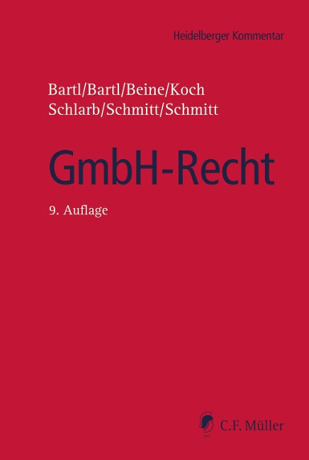 GmbH-Recht - Harald Bartl, Angela Bartl, Klaus Beine, Detlef Koch, Eberhard Schlarb