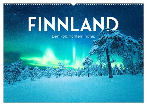 Finnland - Den Polarlichtern nahe. (Wandkalender 2025 DIN A2 quer), CALVENDO Monatskalender - Sf Sf