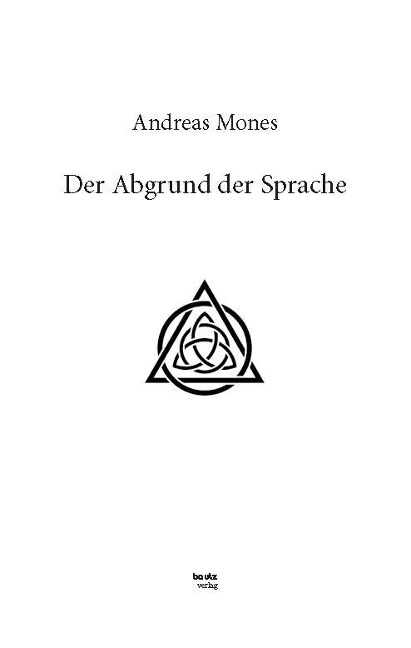 Der Abgrund der Sprache - Andreas Mones