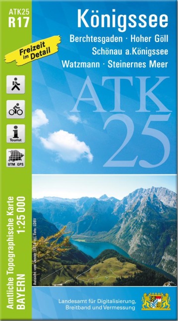 ATK25-R17 Königssee (Amtliche Topographische Karte 1:25000) - 