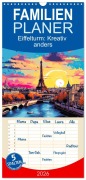 Cover-Bild zum Titel 'Familienplaner 2026 - Eiffelturm: Kreativ anders mit 5 Spalten (Wandkalender, 21 x 45 cm) CALVENDO' von 'Ally Bee'