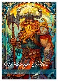 Wikinger Action - Comic-Helden inspiriert von den Nordmännern (Wandkalender 2025 DIN A2 hoch), CALVENDO Monatskalender - Anja Frost