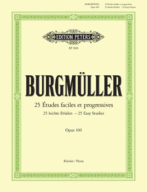 25 leichte Etüden op. 100 - Friedrich Burgmüller