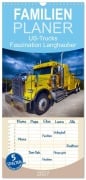 Cover-Bild zum Titel 'Familienplaner 2027 - US-Trucks. Faszination Langhauber mit 5 Spalten (Wandkalender, 21 x 45 cm) CALVENDO' von 'Elisabeth Stanzer'