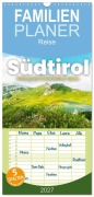 Cover-Bild zum Titel 'Familienplaner 2027 - Südtirol - Entlang der italienischen Alpen. mit 5 Spalten (Wandkalender, 21 x 45 cm) CALVENDO' von 'Sf'