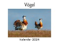 Vögel (Wandkalender 2024, Kalender DIN A4 quer, Monatskalender im Querformat mit Kalendarium, Das perfekte Geschenk) - Anna Müller