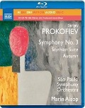 Cover-Bild zum Titel 'Sinfonien 3/Scythian Suite/Autumn' von 'Marin/Sao Paulo Symphony Orchestra Alsop'
