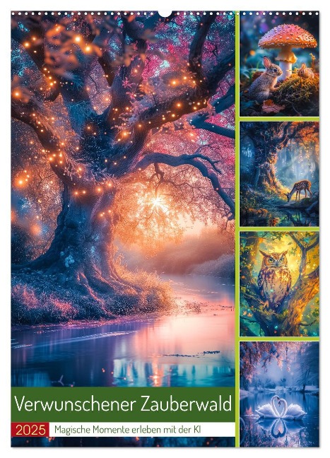 Verwunschener Zauberwald (Wandkalender 2025 DIN A2 hoch), CALVENDO Monatskalender - Steffen Gierok-Latniak