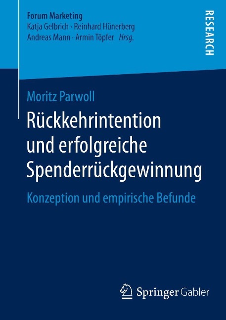 Rückkehrintention und erfolgreiche Spenderrückgewinnung - Moritz Parwoll