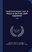 Cover-Bild zum Titel 'Local Government Laws' von ''