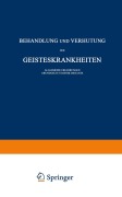 Cover-Bild zum Titel 'Behandlung und Verhütung der Geisteskrankheiten' von 'Carl Schneider'