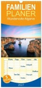 Cover-Bild zum Titel 'Familienplaner 2027 - Wundervolle Algarve mit 5 Spalten (Wandkalender, 21 x 45 cm) CALVENDO' von 'Johannes Tomaschko'