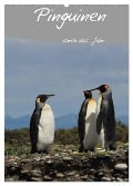 Mit Pinguinen durch das Jahr (Wandkalender 2024 DIN A2 hoch), CALVENDO Monatskalender - Clemens Göb Köhler