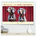 Weimaraner - der ideale Jagdbegleiter (hochwertiger Premium Wandkalender 2025 DIN A2 quer), Kunstdruck in Hochglanz - Claudia Kleemann