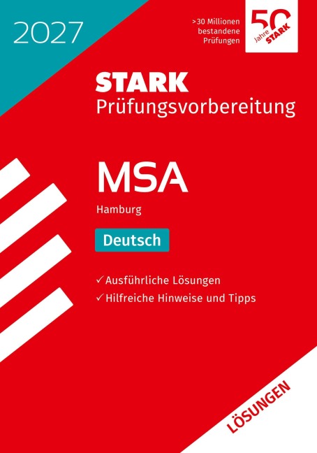 STARK Lösungen zu Deutsch - MSA 2027 Hamburg - Prüfungsvorbereitung - 
