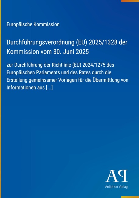 Durchführungsverordnung (EU) 2025/1328 der Kommission vom 30. Juni 2025 - Europäische Kommission