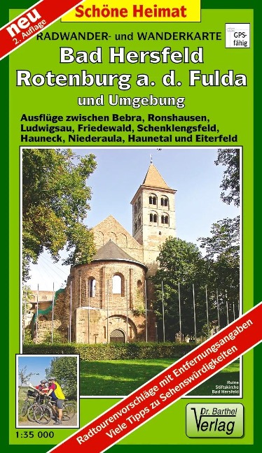 Bad Hersfeld, Rotenburg a. d. Fulda und Umgebung Radwander- und Wanderkarte 1 : 35 000 - 