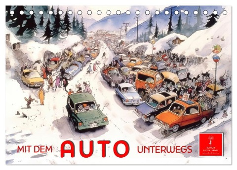 Mit dem Auto unterwegs (Tischkalender 2024 DIN A5 quer), CALVENDO Monatskalender - Peter Roder