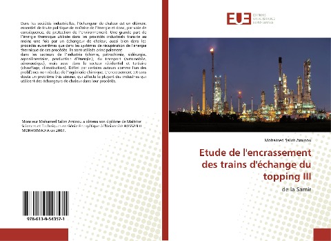 Etude de l'encrassement des trains d'échange du topping III - Mohamed Salim Aminou