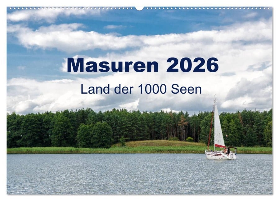 Masuren 2026 - Land der 1000 Seen (Wandkalender 2026 DIN A2 quer), CALVENDO Monatskalender - Oliver Nowak