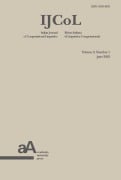 Cover-Bild zum Titel 'IJCoL - Italian Journal of Computational Linguistics vol. 9, n.1 june 2023' von 'Aa. Vv.'
