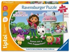 Cover-Bild zum Titel 'tiptoi® Puzzle für kleine Entdecker: Gabby's Dollhouse - 2x24 Teile' von ''