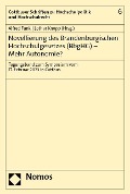 Novellierung des Brandenburgischen Hochschulgesetzes (BbgHG) - Mehr Autonomie? - 
