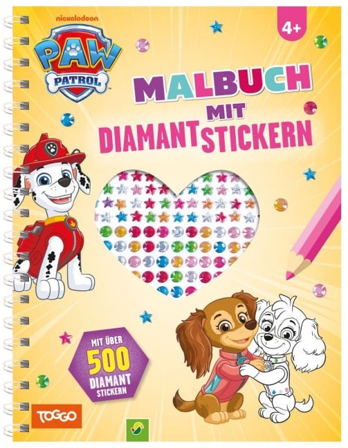 PAW Patrol Malbuch mit Diamantstickern - Schwager & Steinlein Verlag