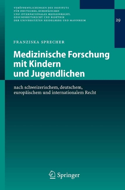 Medizinische Forschung mit Kindern und Jugendlichen - Franziska Sprecher