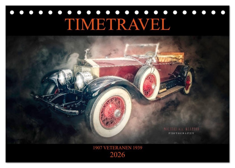 TIMETRAVEL (Tischkalender 2026 DIN A5 quer), CALVENDO Monatskalender - Michael O. A. Klapper