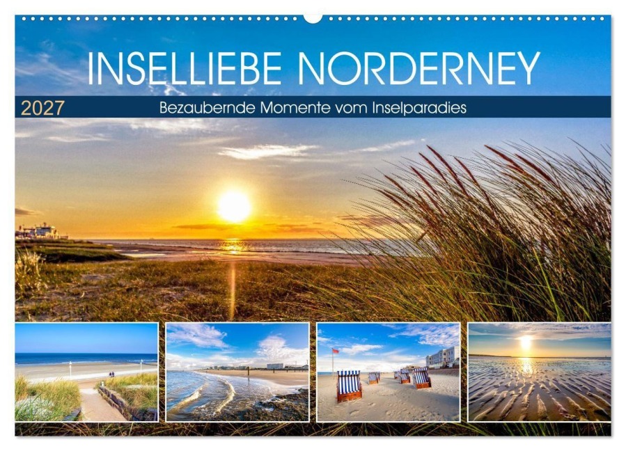 INSELLIEBE NORDERNEY (Wandkalender 2027 DIN A2 quer), CALVENDO Monatskalender - Andrea Dreegmeyer