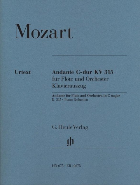 Andante für Flöte und Orchester C-dur KV 315 - Wolfgang Amadeus Mozart